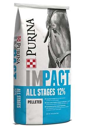 Purina® Impact® All Stages 12% Pelleted Horse Feed