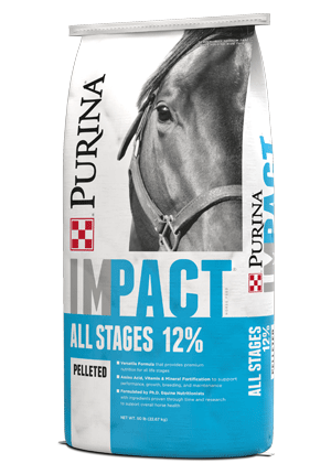 Purina® Impact® All Stages 12% Pelleted Horse Feed